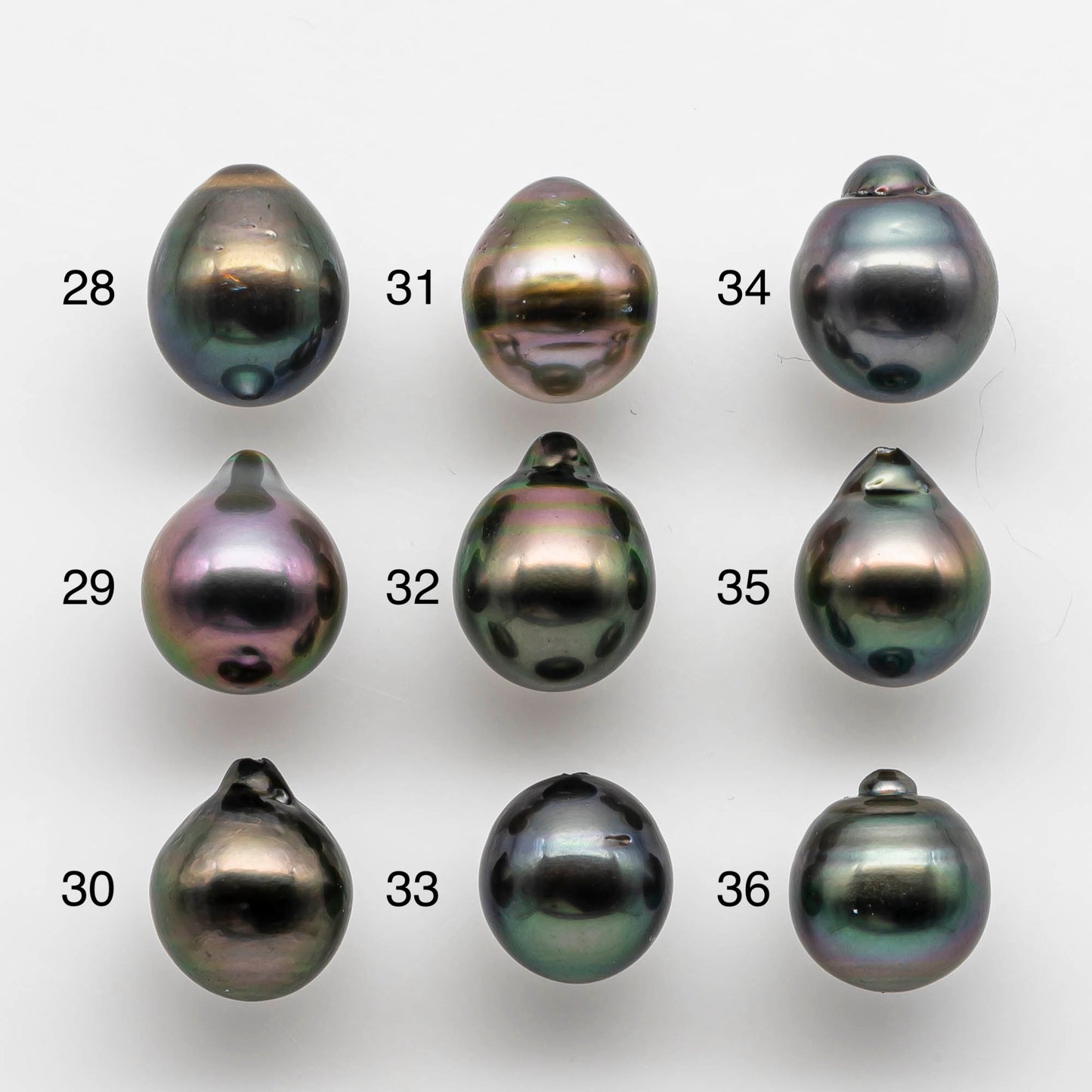 10-11mm Tahitian Pearl Drop with High Luster and Natural Color with Minor Blemishes, Loose Single Piece Undrilled, SKU # 1817TH