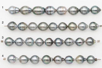 10-11mm Tahitian Pearl Short Strand with Minor Blemishes, Natural Colors, SKU # 3318TH