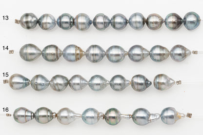 10-11mm Tahitian Pearl Short Strand with Minor Blemishes, Natural Colors, SKU # 3318TH