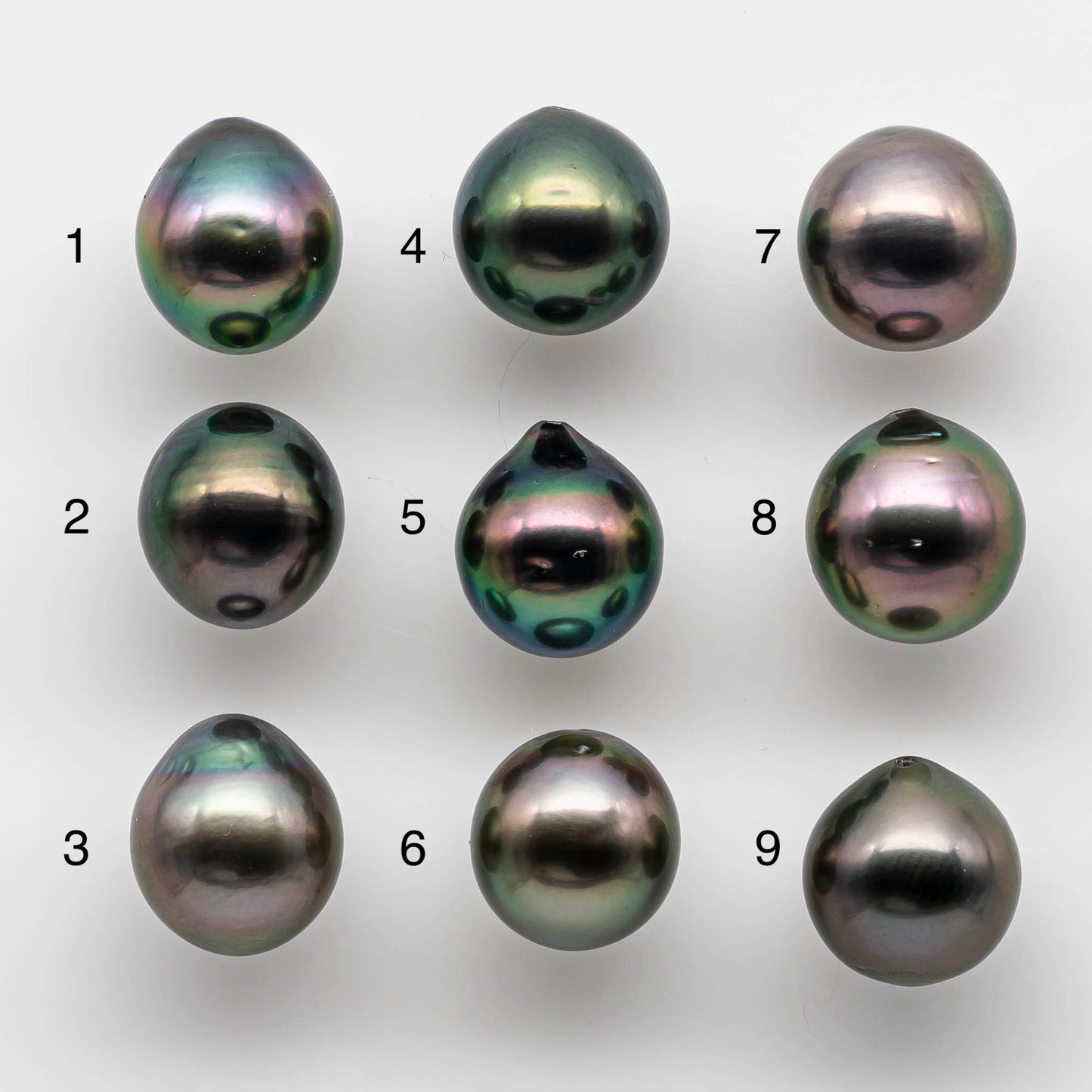 10-11mm Tahitian Pearl Drop with High Luster and Natural Color with Minor Blemishes, Loose Single Piece Undrilled, SKU # 1817TH