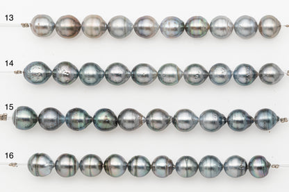 9-10mm Tahitian Pearl Short Strand with Minor Blemishes, Natural Colors, SKU # 3319TH