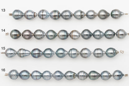 9-10mm Tahitian Pearl Short Strand with Minor Blemishes, Natural Colors, SKU # 3320TH
