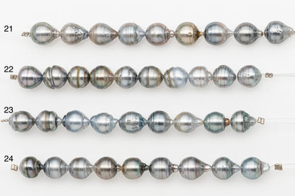 9-10mm Tahitian Pearl Short Strand with Minor Blemishes, Natural Colors, SKU # 3320TH