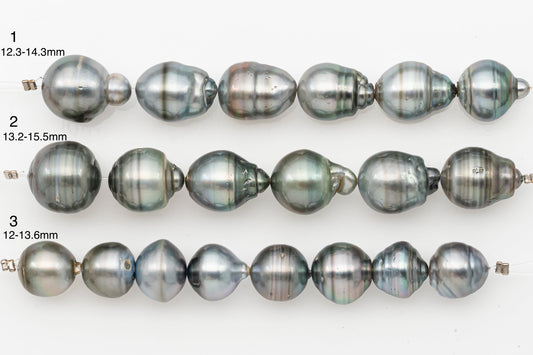 12-15mm Tahitian Pearl Short Strand with Minor Blemishes, Natural Colors, SKU # 3322TH