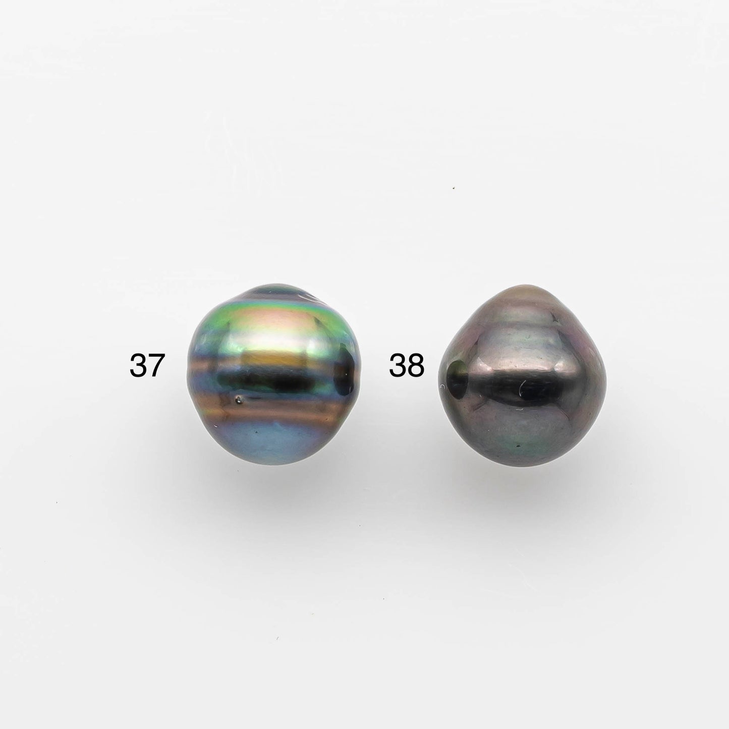 11-12mm High Quality Tahitian Pearl Drop in Natural Color and Very Nice Luster, Single Piece Loose Undrilled, SKU # 1834TH