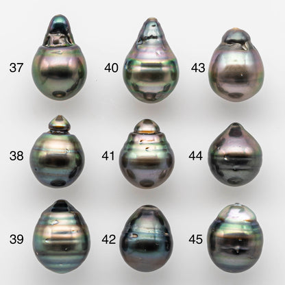 11-12mm Tahitian Pearl Drop with High Luster and Natural Color with Minor Blemishes, Loose Single Piece Undrilled, SKU # 1835TH
