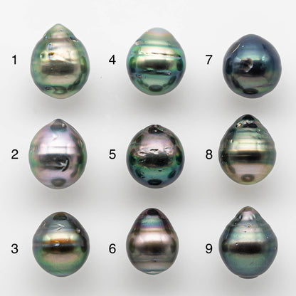 11-12mm Tahitian Pearl Drop with High Luster and Natural Color with Minor Blemishes, Loose Single Piece Undrilled, SKU # 1835TH