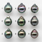 11-12mm Tahitian Pearl Baroque Teardrop Shape in Undrilled Loose Single Piece High Luster and Natural Color with Blemishes, SKU # 1838TH