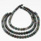 8-9mm Drop Tahitian Pearl in Full Strand with Natural Color and High Luster, For Jewelry Making with Blemishes, SKU # 1850TH