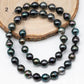 8-9mm Tahitian Pearl in Full Strand with All Natural Color with High Luster for Jewelry Making, SKU# 1873TH