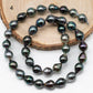 8-9mm Tahitian Pearl in Full Strand with All Natural Color with High Luster for Jewelry Making, SKU# 1873TH