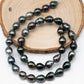 8-9mm Tahitian Pearl in Full Strand with All Natural Color with High Luster for Jewelry Making, SKU# 1873TH