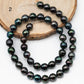 8-9mm Drop Tahitian Pearl in Full Strand with Natural Color and High Luster, For Jewelry Making with Blemishes, SKU # 1850TH