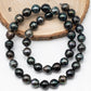 9-10mm Tahitian Pearl in Full Strand with All Natural Color with High Luster for Jewelry Making, SKU# 1854TH