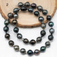 9-10mm Tahitian Pearl in Full Strand with All Natural Color with High Luster for Jewelry Making, SKU# 1854TH