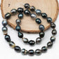 9-10mm Tahitian Pearl in Full Strand with All Natural Color with High Luster for Jewelry Making, SKU# 1854TH