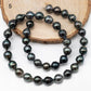 9-10mm Tahitian Pearl in Full Strand with All Natural Color with High Luster for Jewelry Making, SKU# 1855TH