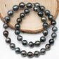 9-10mm Tahitian Pearl in Full Strand with All Natural Color with High Luster for Jewelry Making, SKU# 1855TH