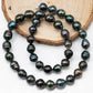 9-10mm Tahitian Pearl in Full Strand with All Natural Color with High Luster for Jewelry Making, SKU# 1855TH