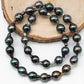 9-10mm Drop Tahitian Pearl Bead with High Luster, In Full Strand with Blemishes for Jewelry Making, SKU # 1857TH