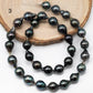 9-10mm Drop Tahitian Pearl Bead with High Luster, In Full Strand with Blemishes for Jewelry Making, SKU # 1857TH