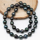 9-10mm DropTahitian Pearl in Full Strand with Natural Color and High Luster, For Jewelry Making with Blemishes, SKU # 1859TH