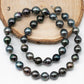 9-10mm DropTahitian Pearl in Full Strand with Natural Color and High Luster, For Jewelry Making with Blemishes, SKU # 1859TH