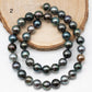 9-10mm Multicolor Near Round Tahitian Pearl Bead with High Luster, In Full Strand with Blemishes for Jewelry Making, SKU # 1861TH