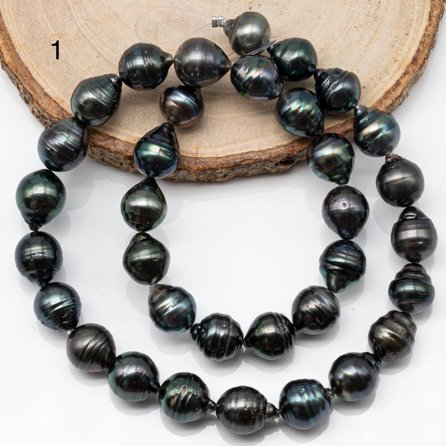 10-11mm Tahitian Pearl in Full Strand with All Natural Color with High Luster for Jewelry Making, SKU# 1865TH