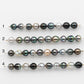 9-10mm Tahitian Pearl in Short Strand with All Natural Color with High Luster for Jewelry Making, SKU# 1875TH