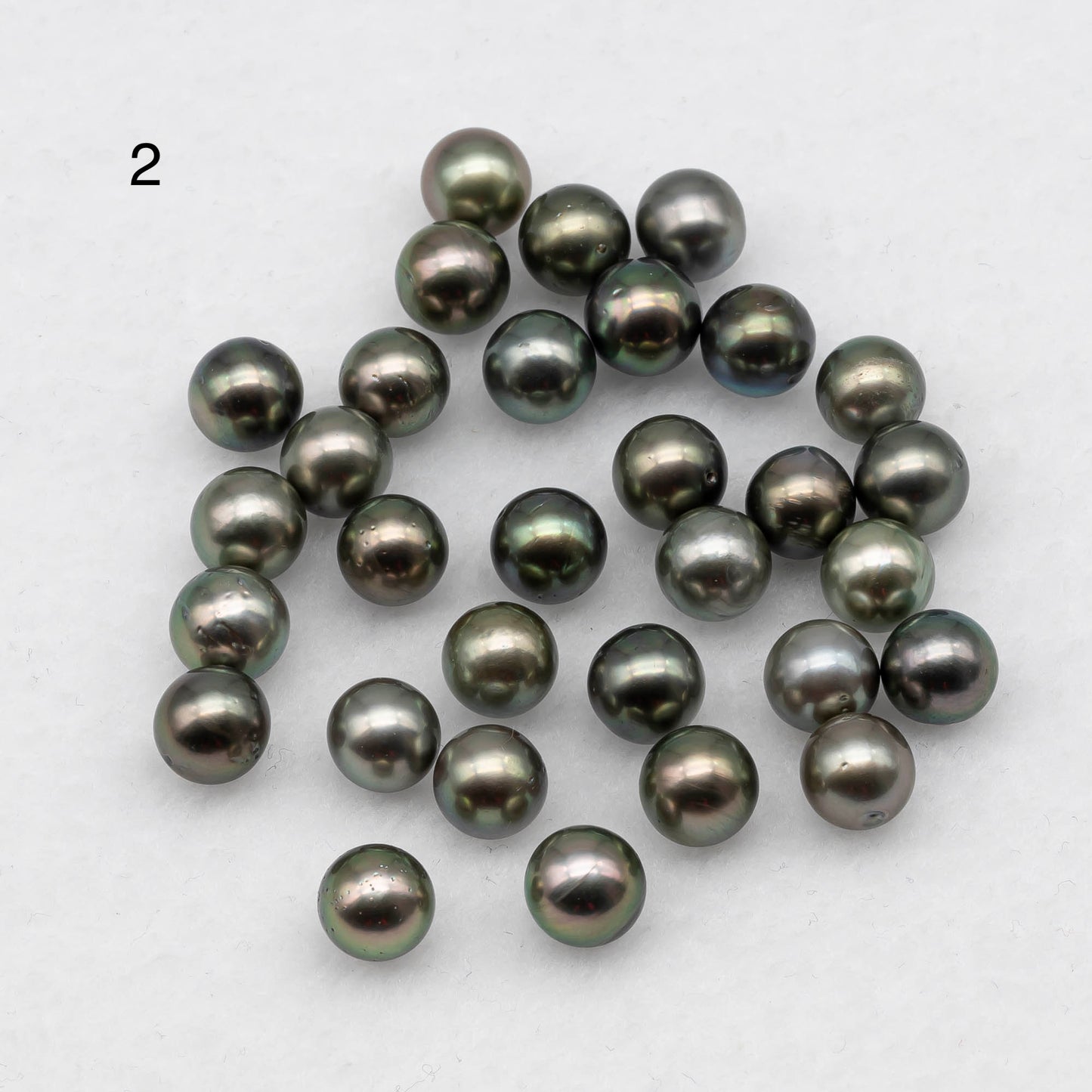 8-11mm Tahitian Pearl  with High Luster and Natural Color with Minor Blemishes, Loose Single Piece Undrilled, for One Piece, SKU # 1918TH