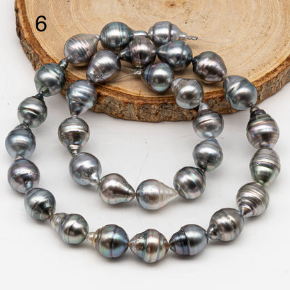10-11mm Tahitian Pearl in Full Strand, Natural Colors with High Luster, for Jewelry Making, SKU # 3009TH