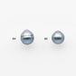 8-9mm Tahitian Pearl Drop with High Luster and Natural Color with Minor Blemishes, Loose Single Piece Undrilled, SKU # 2112TH