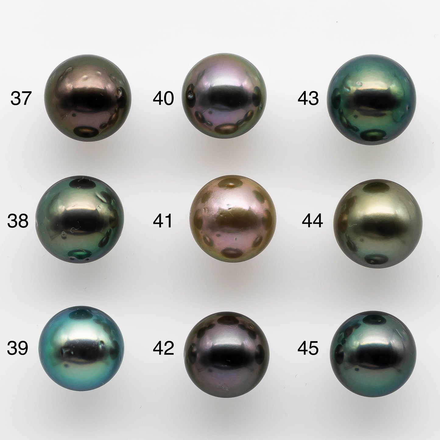 12-13mm Undrilled Round Tahitian Pearl in High Luster and Natural Color with Blemishes, Loose Single Piece, SKU # 1973TH