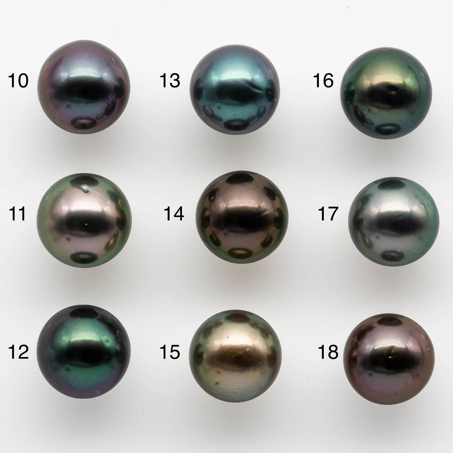 12-13mm Tahitian Pearl Round with High Luster and Natural Color with Blemishes, Loose Single Piece Undrilled, SKU # 1974TH