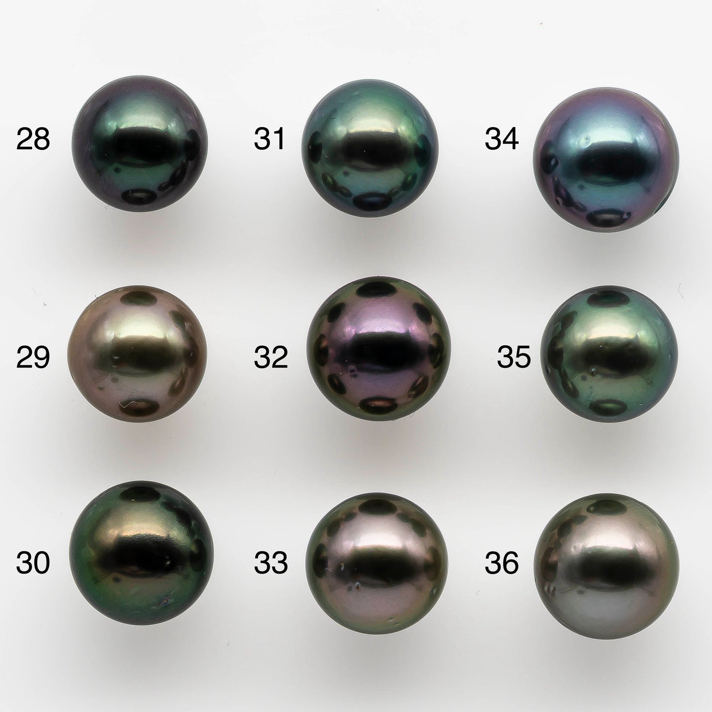 12-13mm Tahitian Pearl Round with High Luster and Natural Color with Blemishes, Loose Single Piece Undrilled, SKU # 1974TH