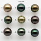 12-13mm Tahitian Pearl Round with High Luster and Natural Color with Minor Blemishes, Loose Single Piece Undrilled, SKU # 1976TH