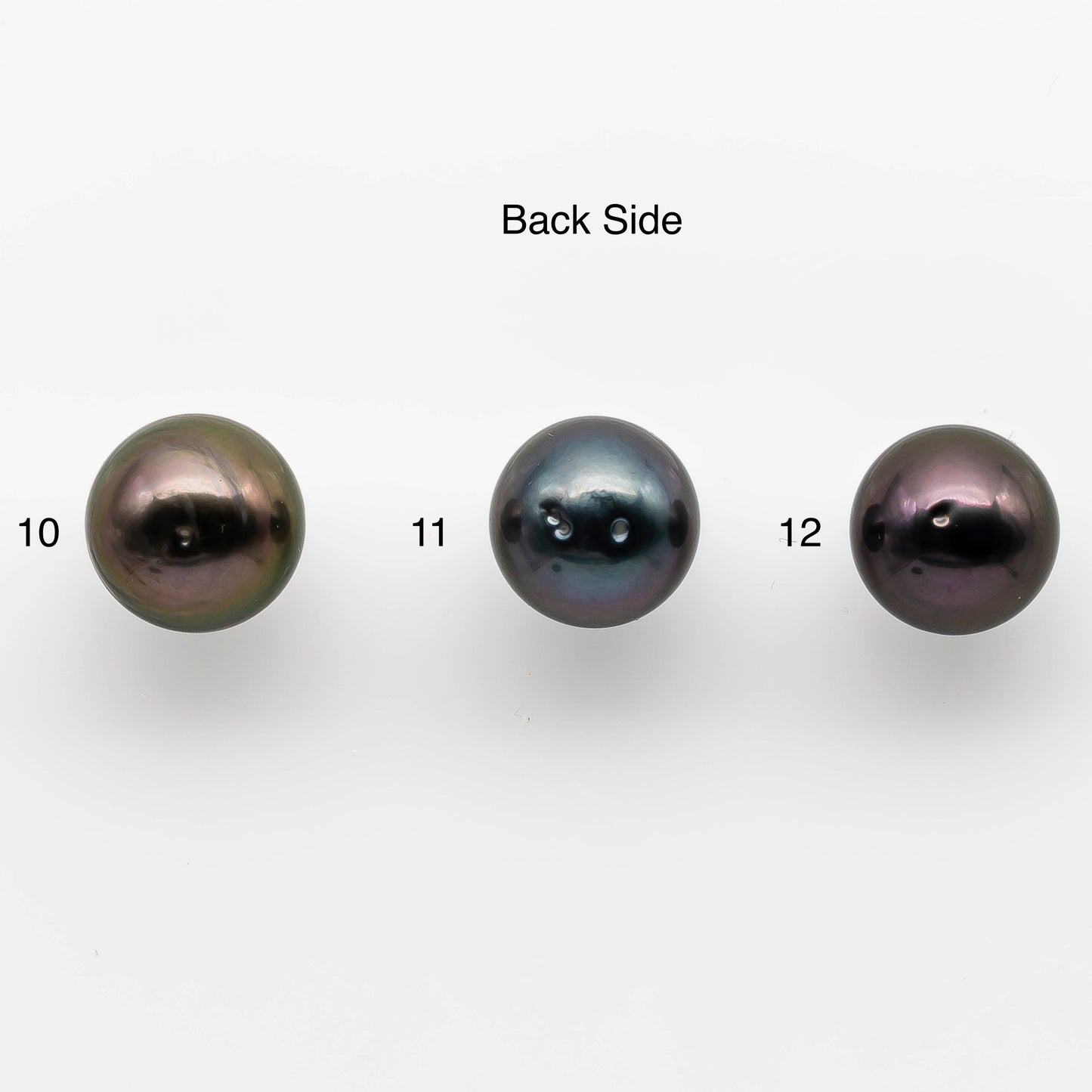 12-13mm Tahitian Pearl Round with High Luster and Natural Color with Minor Blemishes, Loose Single Piece Undrilled, SKU # 1976TH