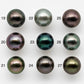 13-14mm Colorful Tahitian Pearl Single Piece Round in Natural Color and High Luster with Blemishes, Loose Undrilled, SKU # 1978TH