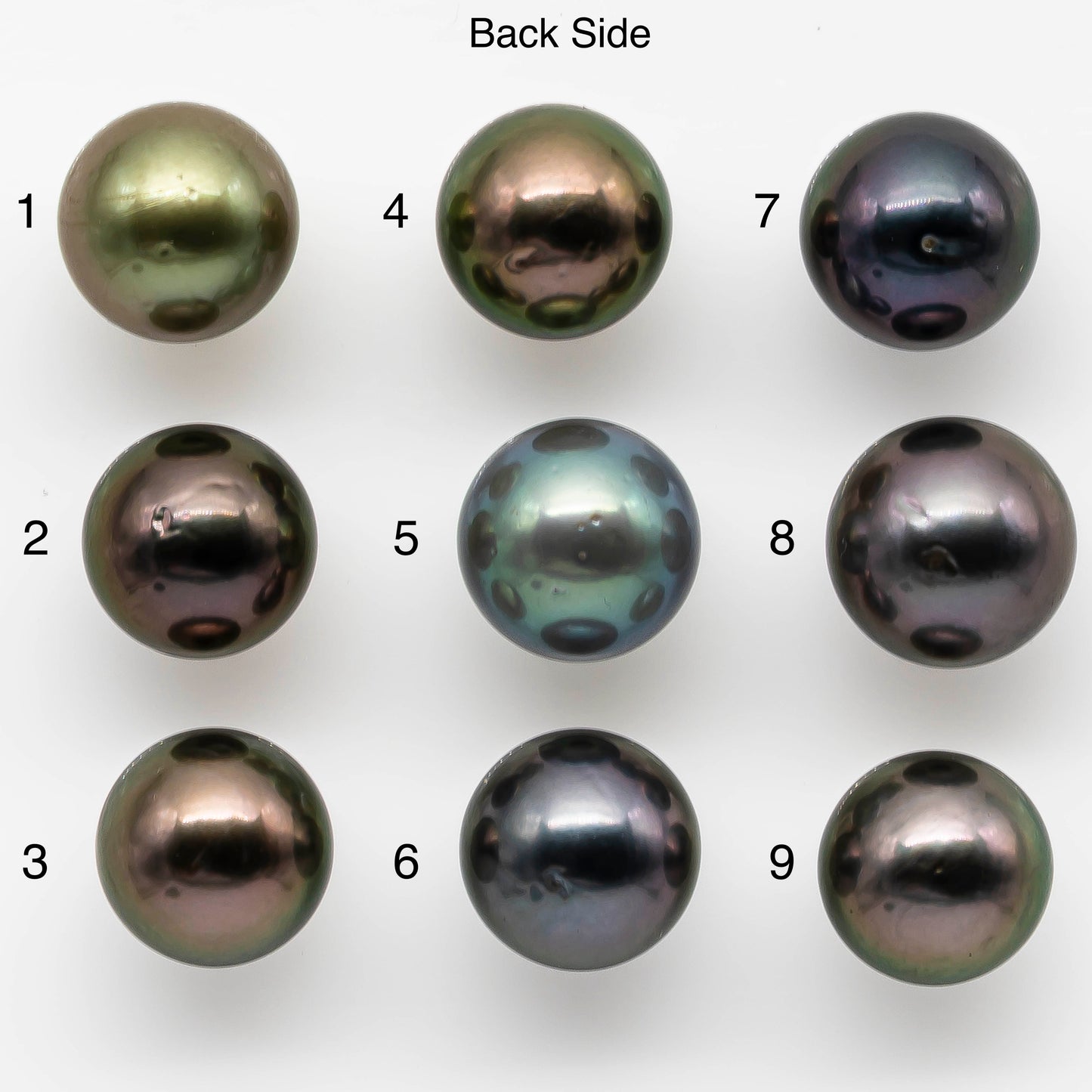 13-14mm Tahitian Pearl Round in Natural Color and High Luster, Undrilled Loose Single Piece, SKU # 1980TH