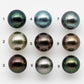 14-15mm Undrilled Round Tahitian Pearl in High Luster and Natural Color with Blemishes, Loose Single Piece, SKU # 1981TH