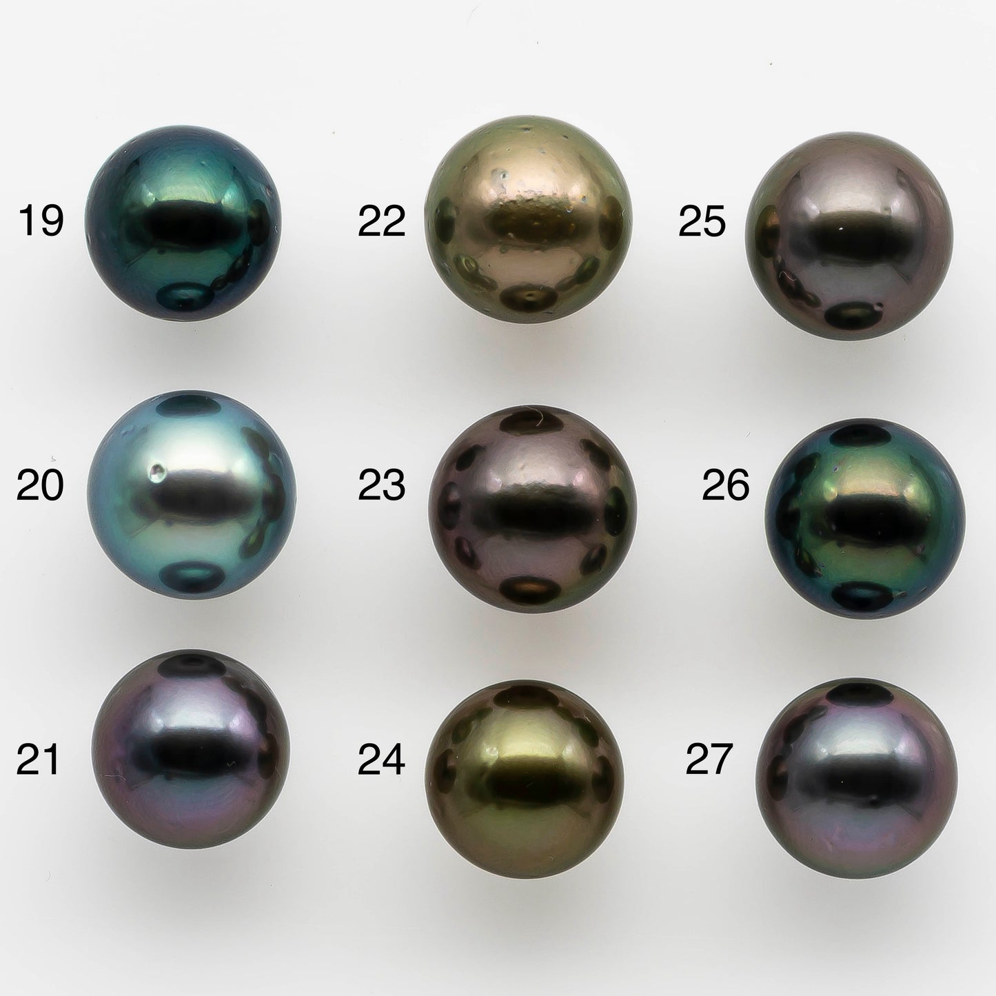 12-13mm Undrilled Round Tahitian Pearl in High Luster and Natural Color with Blemishes, Loose Single Piece, SKU # 1973TH