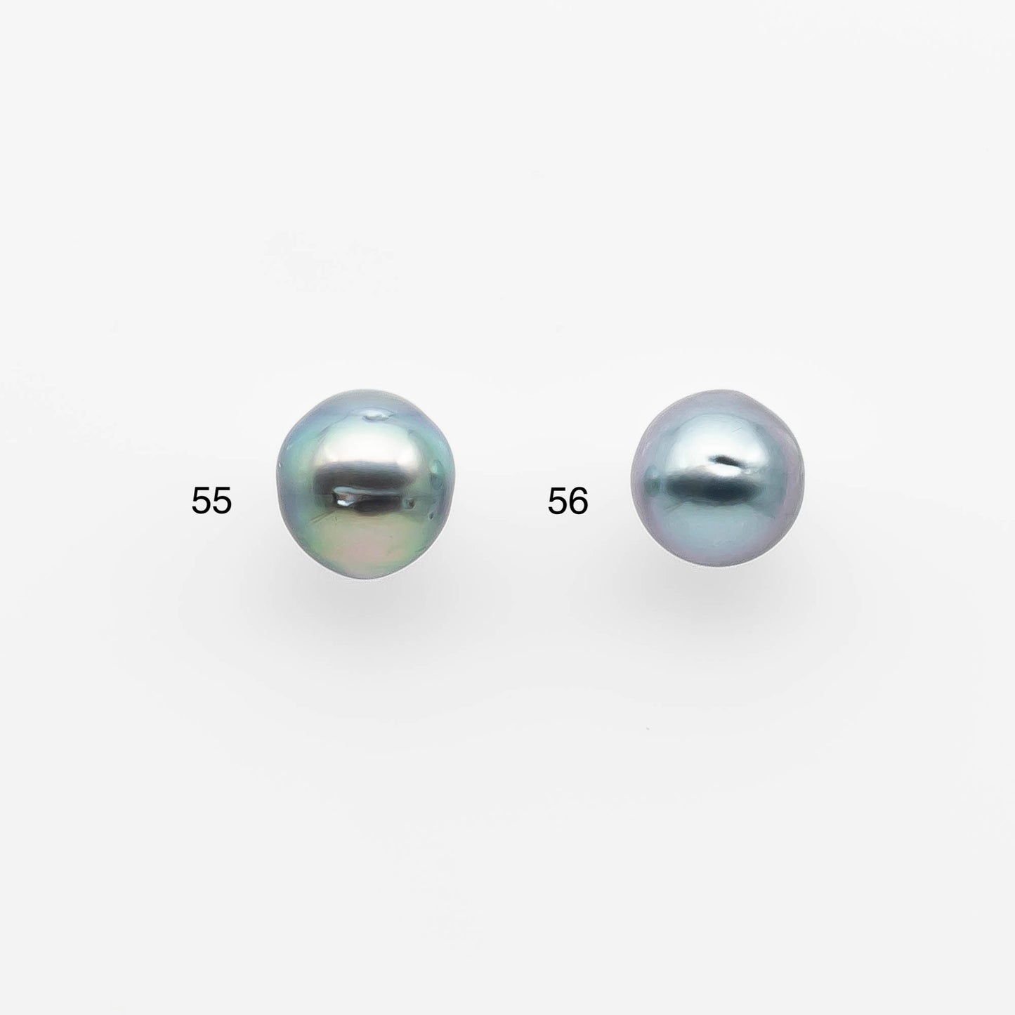 9-10mm Tahitian Pearl Drop with High Luster and Natural Color in Silver Blue with Minor Blemishe, Loose Single Piece Undrilled, SKU # 2118TH