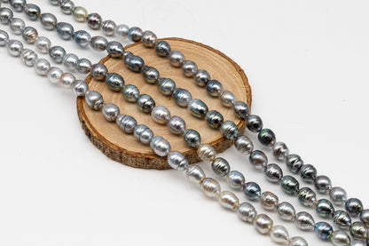 9-10mm Tahitian Pearl in Full Strand, Natural Colors with High Luster, for Jewelry Making, SKU # 3013TH