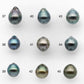 8-9mm Tahitian Pearl Drop with High Luster and Natural Color with Minor Blemishes, Loose Single Piece Undrilled, SKU # 2120TH