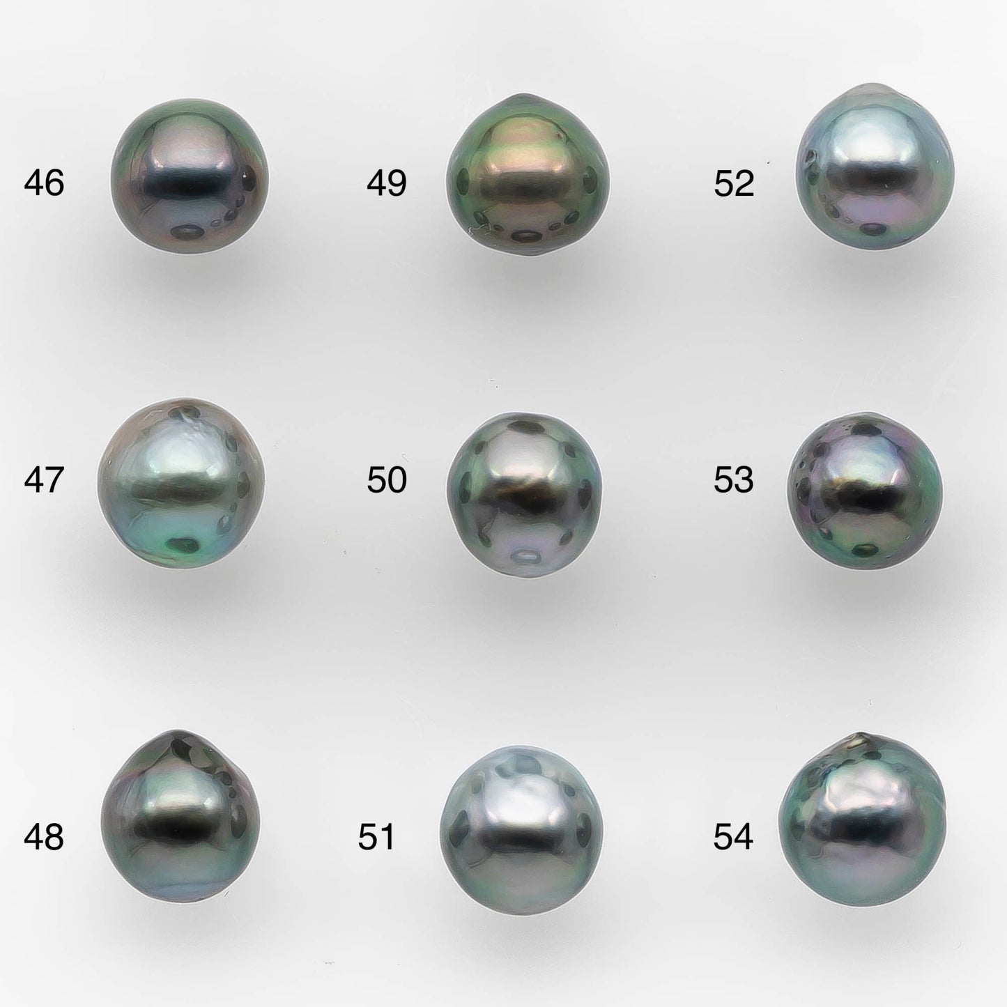 8-9mm Tahitian Pearl Drop with High Luster and Natural Color with Minor Blemishes, Loose Single Piece Undrilled, SKU # 2120TH