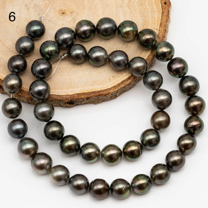 9-10mm Tahitian Pearl in Full Strand with All Natural Color with High Luster and Blemishes for Jewelry Making, SKU# 2276TH
