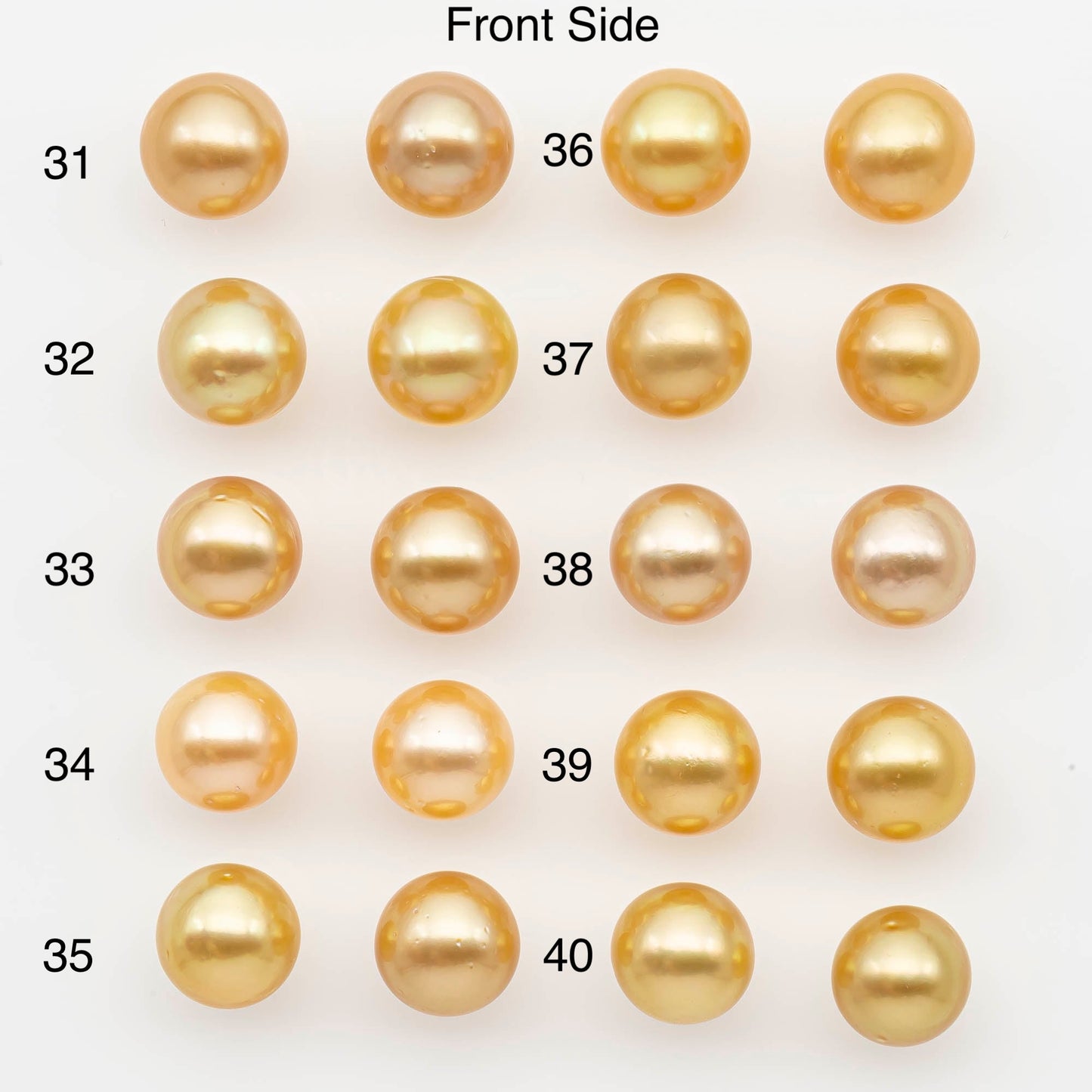 10-11mm Matched Pair South Sea Pearl,Round undrilled with High Luster and Minor Blemishes for Jewelry Making, SKU # 2685GS