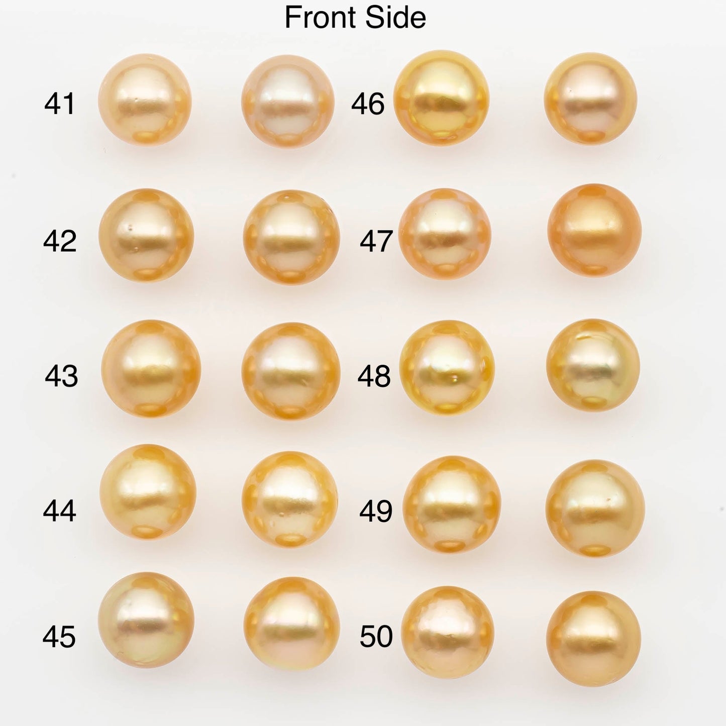 10-11mm Matched Pair South Sea Pearl,Round undrilled with High Luster and Minor Blemishes for Jewelry Making, SKU # 2685GS
