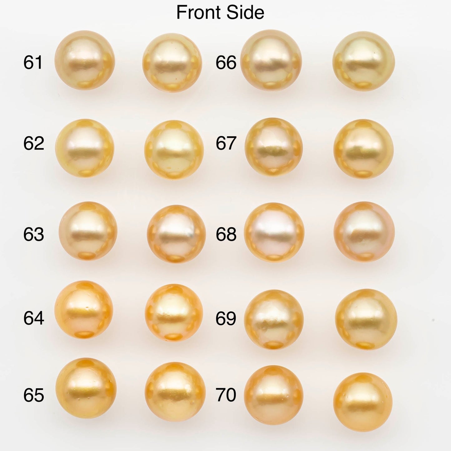 10-11mm Matched Pair South Sea Pearl,Round undrilled with High Luster and Minor Blemishes for Jewelry Making, SKU # 2685GS